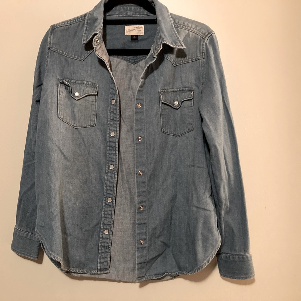 Universal thread chambray denim shirt